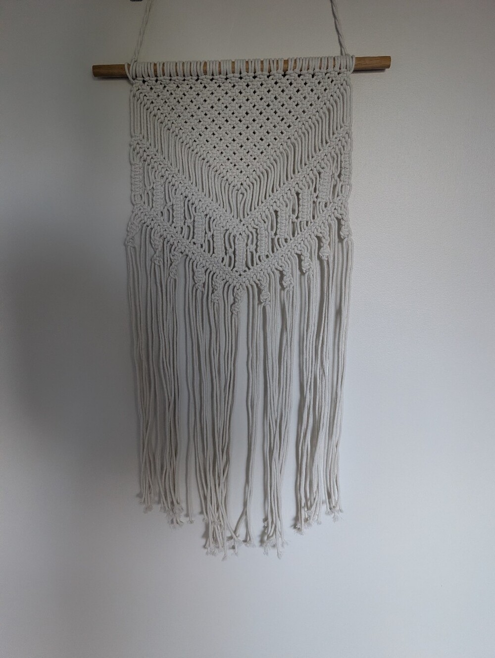 Large Woven Macrame Wall Hanging Tapestry Boho Decor 16" x 40"
